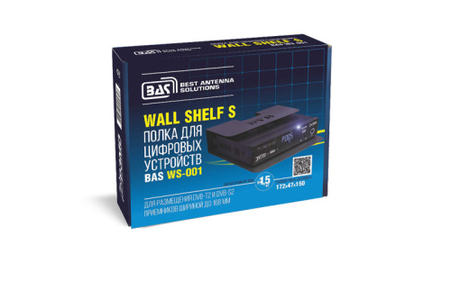 Полка Wall Shelf–S черная фото 2