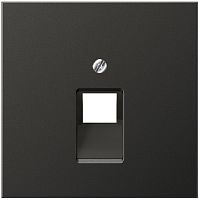 Лицевая панель Jung LS990 metal для 1-м. розетки RJ11/RJ45 антрацит Jung — купить по цене от 5&nbsp;476 ₽ | ПрофБезопасность