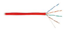 Кабель витая пара OptimLAN UTP 4x2x0,48 (24AWG) CAT5e (305м) красный OptimLAN — купить по цене от 42 ₽ | ПрофБезопасность