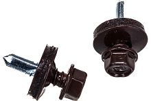 Саморез кровельный 5,5х19 сверло шоколадно-коричневый RAL-8017 (60шт) Tech-Krep — купить по цене от 285 ₽ | ПрофБезопасность