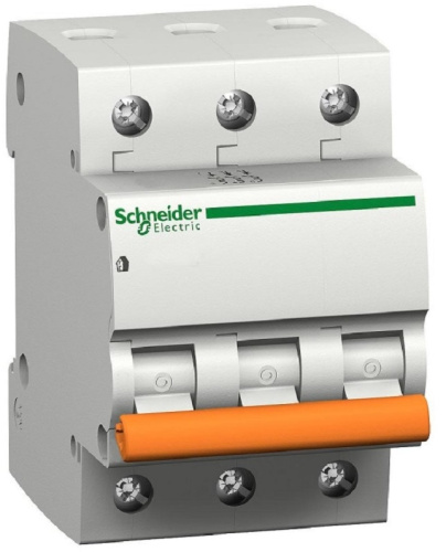 Выключатель автоматический Schneider Electric Домовой 3п C 10А ВА63 4.5кА фото 3