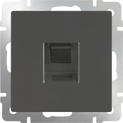Розетка компьютерная без рамки Werkel 1-м. RJ45 5e серо-коричневый глянцевый, Werkel, купить, цена, доставка, безопасность фото 2 Розетка компьютерная без рамки Werkel 1-м. RJ45 5e серо-коричневый глянцевый Werkel — купить по цене от 879 ₽ | ПрофБезопасность фото 2