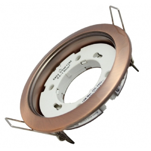 Светильник встраиваемый Uniel GX53/H4 ANTIQUE BRASS GX53 Античная медь Uniel — купить по цене от 245 ₽ | ПрофБезопасность