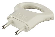 Вилка электрическая без заземления угловая с кольцом ЭРА V1 6А белый Эра — купить по цене от 140 ₽ | ПрофБезопасность