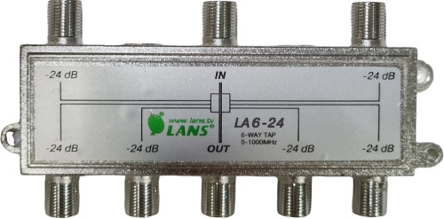 Ответвитель эфирный на 6 отводов Lans LA 6-24 LANS — купить по цене от 750 ₽ | ПрофБезопасность