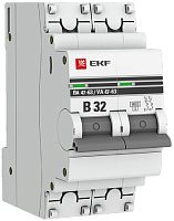 Выключатель автоматический EKF PROxima ВА47-63 2п 32А B 6кА