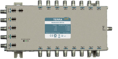 Мультисвитч Terra MV516 TERRA — купить по цене от 16&nbsp;000 ₽ | ПрофБезопасность