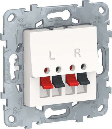 Розетка аудио без рамки Schneider Electric Unica New 1-м белый Schneider Electric — купить по цене от 1&nbsp;255 ₽ | ПрофБезопасность