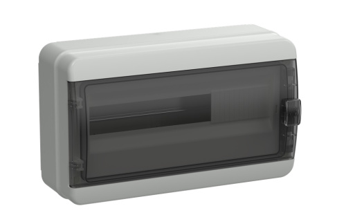 Бокс пластиковый TEKFOR IEK ЩРН-П-18 КМПн-18 IP65 (245х408х153мм) тонированная дверца