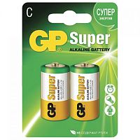 Элемент питания GP LR14 Super Alkaline 14A 2шт (упак) C (батарейка) картинка
