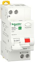Автомат дифференциального тока АВДТ Schneider Electric Resi9 2п 10А 30мА 6кА C тип AC