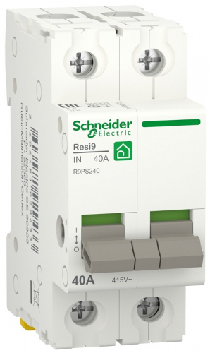 Выключатель нагрузки (мини-рубильник) Schneider Electric Resy9 2п 40А тип AC картинка