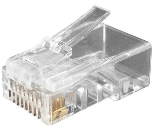 Разъем RJ-45 8P8C под витую пару категория 6 универсальный 100 шт