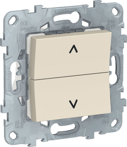 Выключатель жалюзи без фиксации без рамки Schneider Electric Unica New 2-кл. бежевый, Schneider Electric, купить, цена, доставка, безопасность Выключатель жалюзи без фиксации без рамки Schneider Electric Unica New 2-кл. бежевый Schneider Electric — купить по цене от 1 984 ₽ | ПрофБезопасность