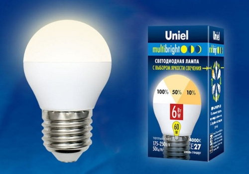 Лампа светодиодная Uniel Multibright G45 Шар Е27 220В 6Вт 3000К 3 режима 45х82мм, Uniel, купить, цена, доставка, безопасность Лампа светодиодная Uniel Multibright G45 Шар Е27 220В 6Вт 3000К 3 режима 45х82мм Uniel — купить по цене от 300 ₽ | ПрофБезопасность