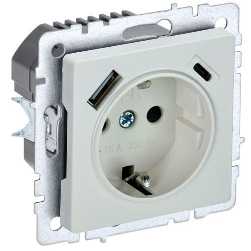 Розетка с заземлением +2xUSB тип A+C без рамки IEK Brite РЮш11-1-БрЖ 1-м. жемчуг, IEK, купить, цена, доставка, безопасность Розетка с заземлением +2xUSB тип A+C без рамки IEK Brite РЮш11-1-БрЖ 1-м. жемчуг IEK — купить по цене от 4 160 ₽ | ПрофБезопасность
