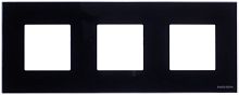 Рамка универсальная ABB Niessen Zenit 3-м. 6 мод. N2273 CN стекло черное картинка