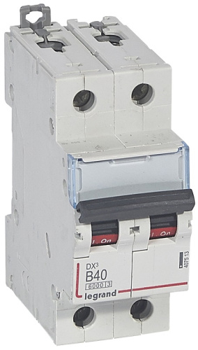 Выключатель автоматический Legrand DX3-E 6000 2п 40А B 10кА