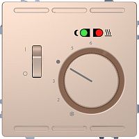 Терморегулятор механический с датчиком без рамки Schneider Electric D-Life 0С +50С шампань