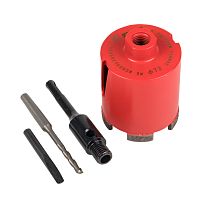 Коронка алмазная по бетону 72 мм EKF DCH-72 Laser M16 SDS-Plus Expert dch-72-m16
