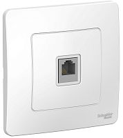 Розетка телефонная с рамкой Systeme Electric Blanca 1-м. RJ11 белый