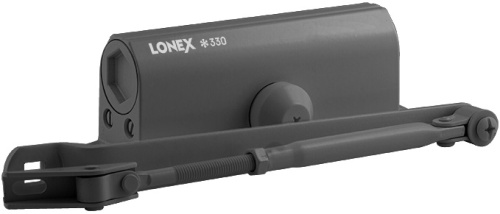 Дверной доводчик Нора-М 330 Lonex графит Нора-М — купить по цене от 1&nbsp;490 ₽ | ПрофБезопасность