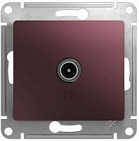 Розетка TV Коннектор без рамки Systeme Electric Glossa 1-м. баклажан