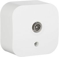 Розетка TV Звезда накладная Legrand Quteo 1-м белый