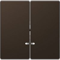 Лицевая панель Schneider Electric Merten D-Life для 2-кл. выключателя с подсветкой мокко