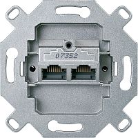Розетка компьютерная без накладки без рамки Schneider Electric Merten Antique 2-м. RJ45+RJ45 6e