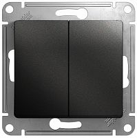 Выключатель без рамки Systeme Electric Glossa 2-кл. антрацит Systeme Electric — купить по цене от 495 ₽ | ПрофБезопасность