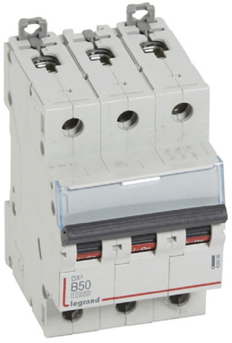 Выключатель автоматический Legrand DX3-E 10000 3п 50А B 16кА