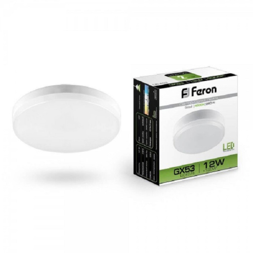 Лампа светодиодная Feron LB-453 GX Таблетка GX53 220В 12Вт 980Лм 4000К 75х24мм Feron — купить по цене от 170 ₽ | ПрофБезопасность
