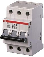 Выключатель нагрузки (мини-рубильник) ABB E203r 3п 80A рычаг красный тип AC