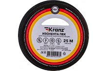 Изолента Kranz ПВХ 0.13х19мм 25м черный 