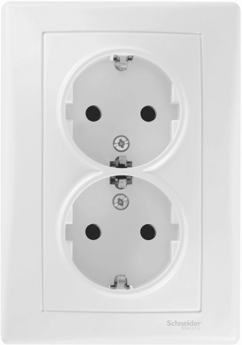 Розетка с заземлением Schneider Electric Sedna 1-м. 2 мод. белый Schneider Electric — купить по цене от 678 ₽ | ПрофБезопасность