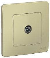 Розетка TV Коннектор с рамкой Systeme Electric Blanca 1-м. бежевый