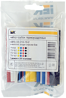 Набор термоусадочных трубок IEK ТТУ 2/1; 4/2; 6/3; 8/4 Ж; С; К; Ч; Б (20х8см/упак)