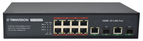 Коммутатор Tmnvision TM-7208/1000 PoE 120Вт TMNVision — купить по цене от 7&nbsp;410 ₽ | ПрофБезопасность
