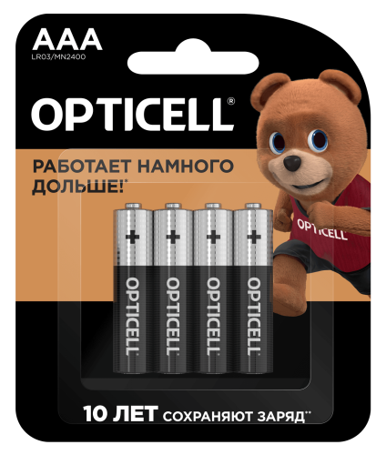 Элемент питания OPTICELL LR03 Basic BL4 AAA (цена за 4 шт.) (батарейка)