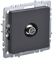 Розетка TV Оконечная без рамки IEK Brite РТВ11-0-БрГ 1-м. графит IEK — купить по цене от 650 ₽ | ПрофБезопасность
