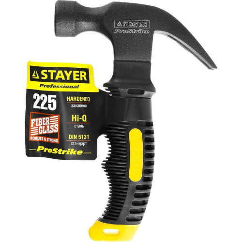 Молоток-гвоздодер укороченный STAYER Compact, 225 г Молоток-гвоздодер укороченный STAYER Compact, 225 г