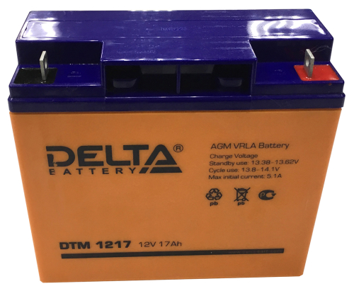 Аккумулятор Delta DTM 1217 картинка фото 2