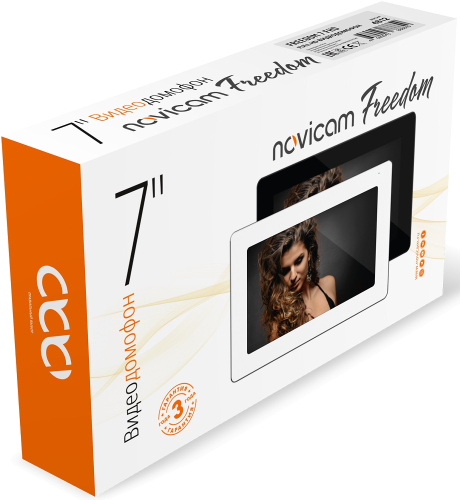 Монитор видеодомофона Novicam Freedom 7 FHD Wi-Fi белый картинка фото 2