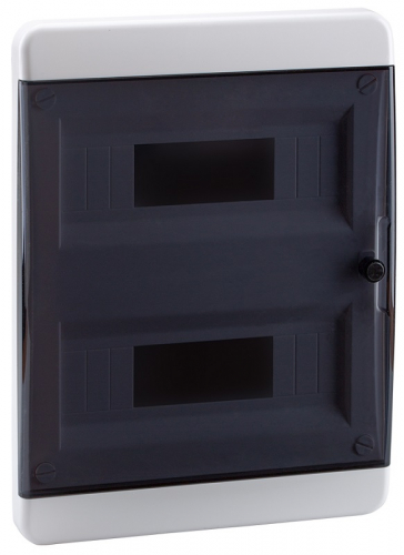 Бокс пластиковый Кэаз OptiBox ЩРВ-П-24 P-BVK-2-24-IP41 (385х290х102мм) IP40 прозрачная дверца