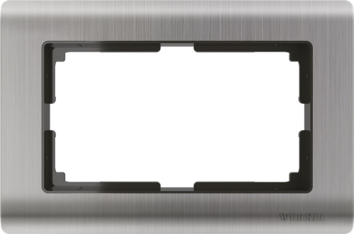 Рамка универсальная Werkel Metallic для 1-м. 2 мод. розетки металл глянцевый никель Werkel — купить по цене от 642 ₽ | ПрофБезопасность фото 2