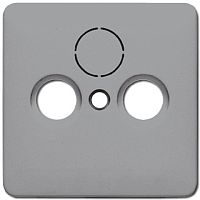 Лицевая панель Jung CD500 для розетки TV+R/TV+R+SAT серый Jung — купить по цене от 2&nbsp;449 ₽ | ПрофБезопасность