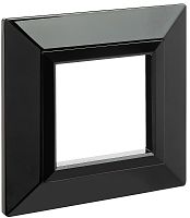 Рамка универсальная DKC Avanti 1-м. металл черный картинка