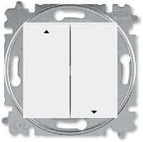 Выключатель жалюзи с фиксацией без рамки ABB EPJ Levit 2-кл. белый/белый ABB — купить по цене от 1&nbsp;854 ₽ | ПрофБезопасность