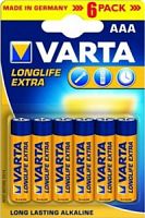 Элемент питания VARTA Longlife LR03 AAA BL4+2